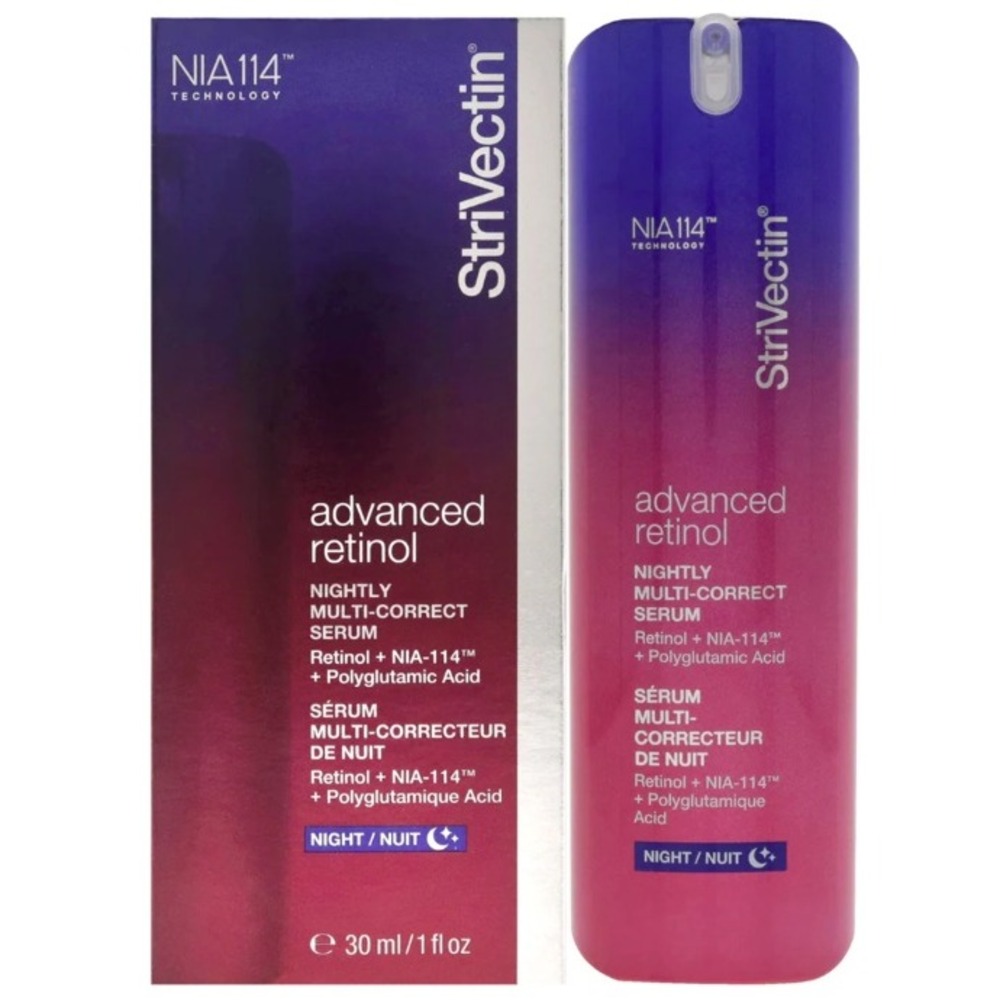 Strivectin Advanced Retinol Nightly Multi-Correct Serum Retail $99 7 Day Results